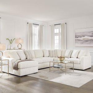 Chessington 4-Piece Corner Lounge Set with Armless Sofa (LAF Chaise)