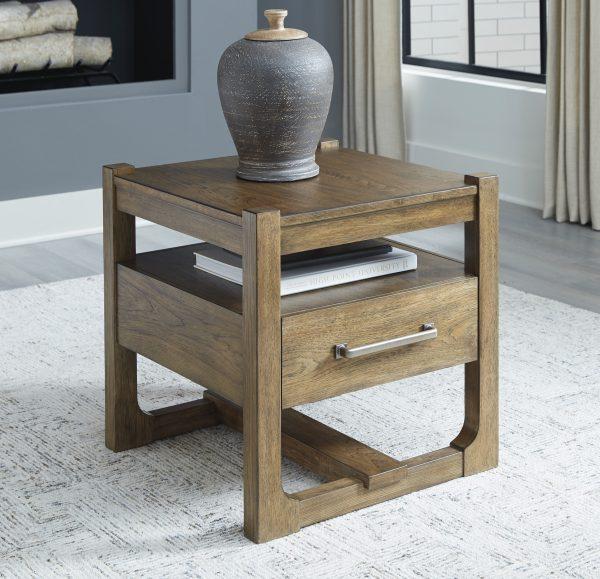 CABALYNN SQ END TABLE L/Brown