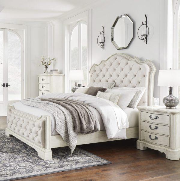 Arlendyne King Upholstered Panel Bed