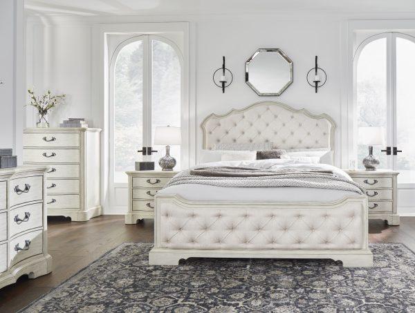 Arlendyne King Upholstered Panel Bed - Image 7