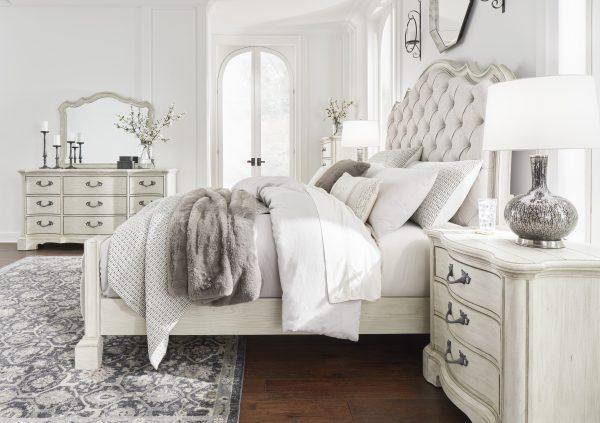 Arlendyne King Upholstered Panel Bed - Image 8