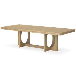 RENCOTT RECT DINING EXT TABLE L/Brown
