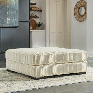 LINDYN OVER/S ACCENT OTTOMAN Ivory