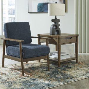 BIXLER SHOWOOD ACCENT CHAIR Navy