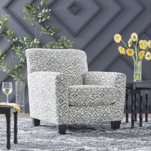 HAYESDALE ACCENT CHAIR Black/Cream