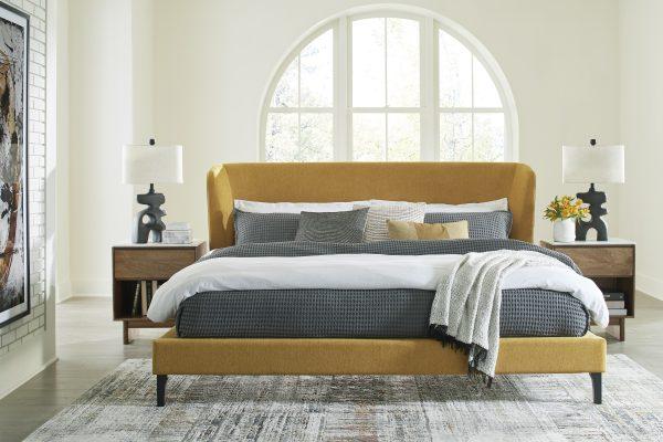 MALOKEN QUEEN UPH BED W/SLATS - Image 10