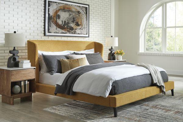 MALOKEN QUEEN UPH BED W/SLATS - Image 11