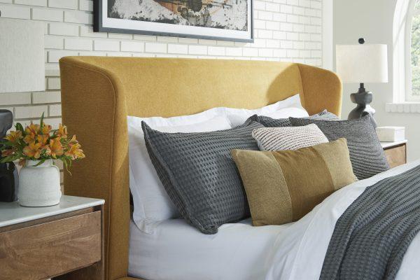 MALOKEN QUEEN UPH BED W/SLATS - Image 9