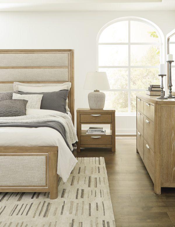 Rencott King Upholstered Panel Bed - Image 7