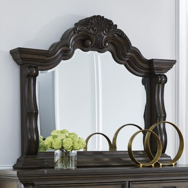 MAYLEE BEDROOM MIRROR D/Brown