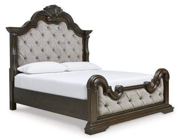 Maylee Queen Upholstered Panel Bed - Image 3