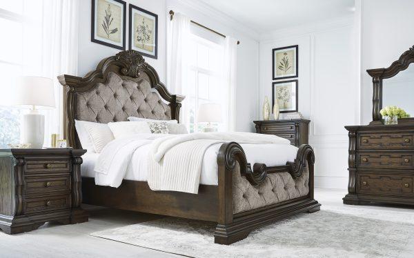 Maylee Queen Upholstered Panel Bed - Image 8