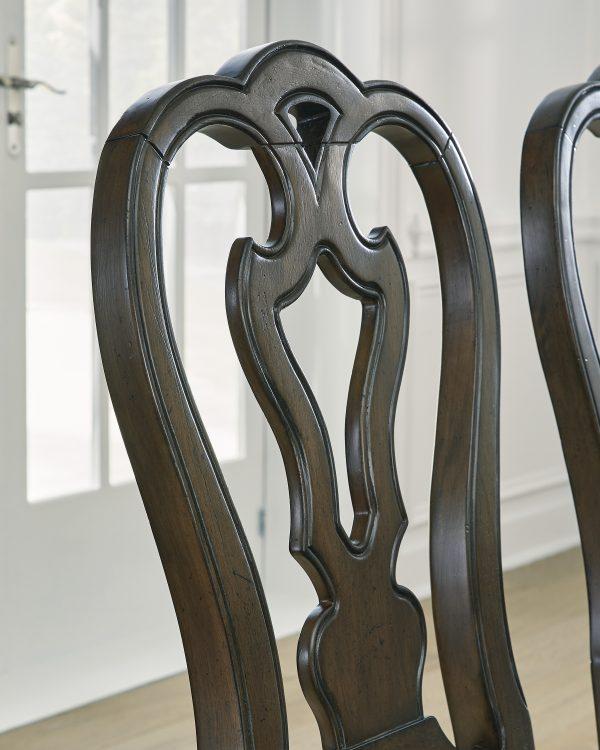 MAYLEE DINING UPH SIDE CHAIR D/Brown - Image 3
