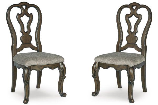 MAYLEE DINING UPH SIDE CHAIR D/Brown - Image 6