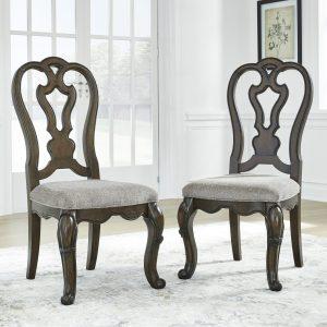 MAYLEE DINING UPH SIDE CHAIR D/Brown