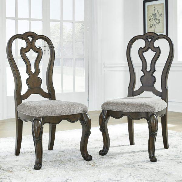 MAYLEE DINING UPH SIDE CHAIR D/Brown