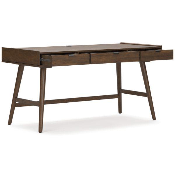 LYNCOTT OFFICE DESK Grey/Brown - Image 6