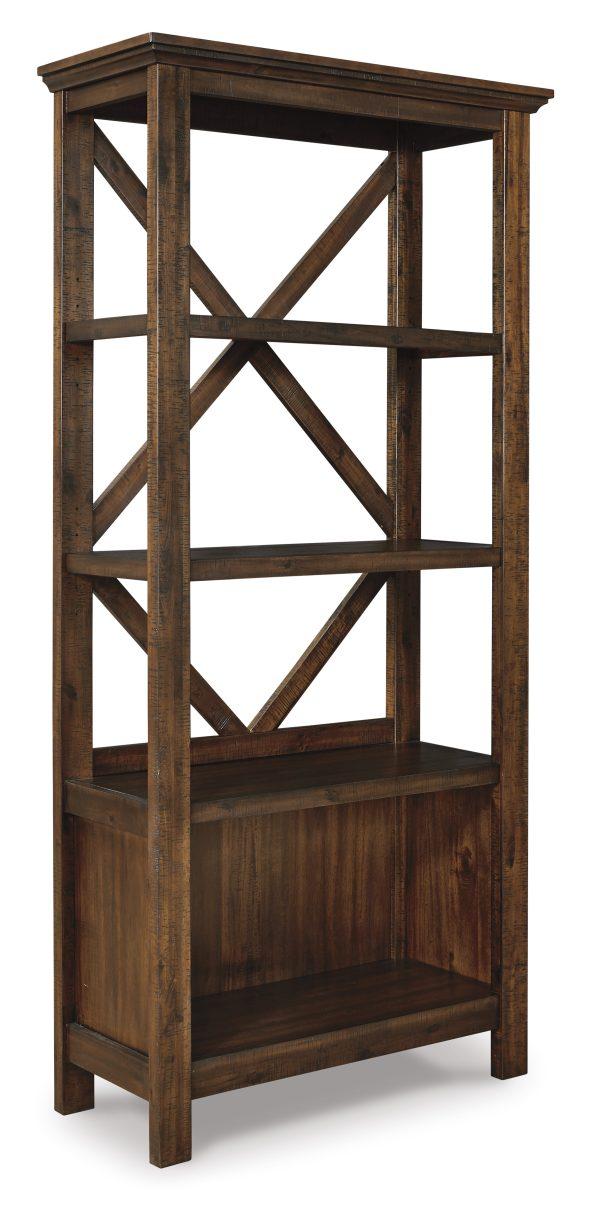 BALDRIDGE LRGE BOOKCASE Rustic/Brown - Image 5