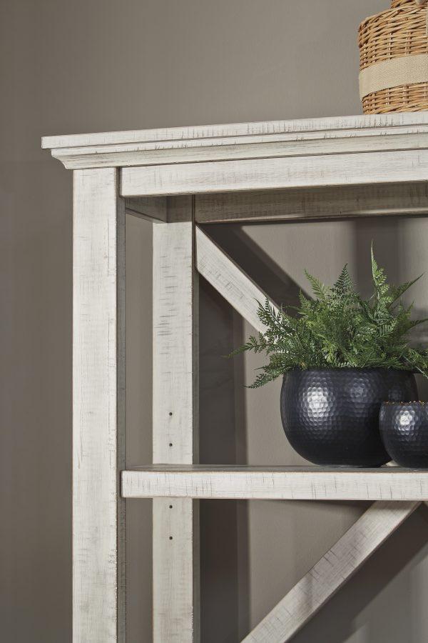CARYNHURST LRG BOOKCASE Whitewash - Image 7
