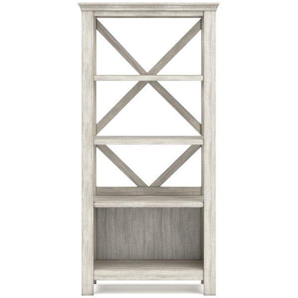 CARYNHURST LRG BOOKCASE Whitewash - Image 6