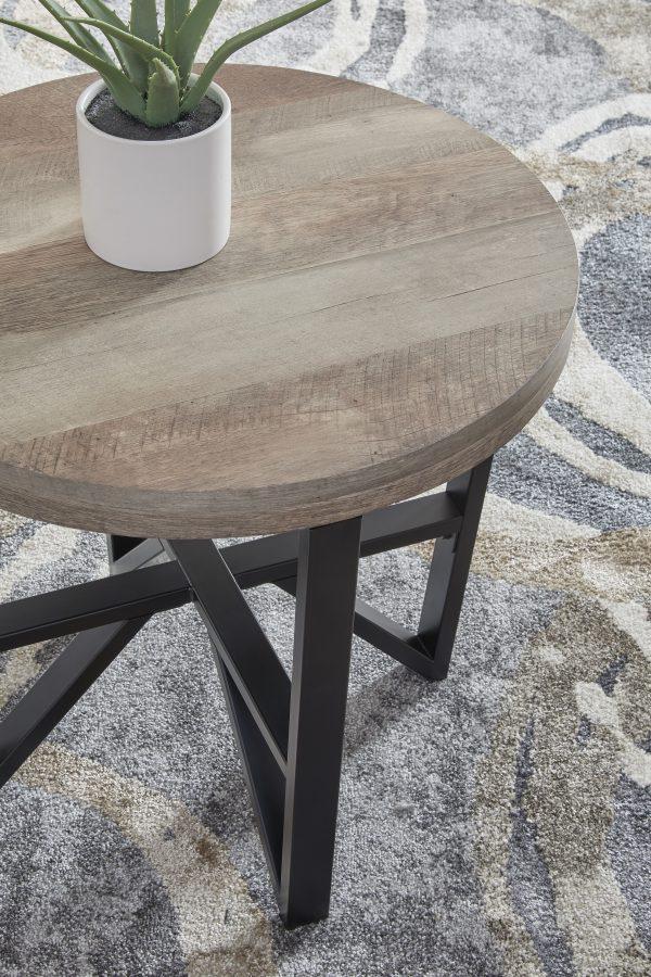 DEANLEE OCC TABLE SET/3PCE Grey Brown/Black - Image 4