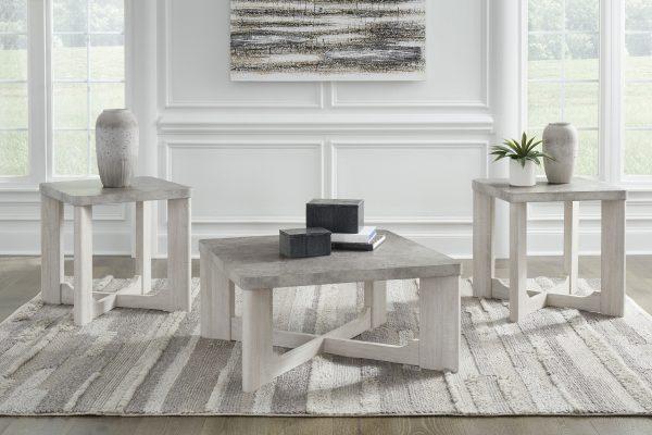 GARNILLY OCC TABLE SET/3PCE Whitewash
