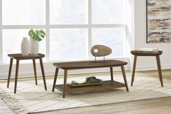 LYNCOTT OCC TABLE SET/3PCE Brown