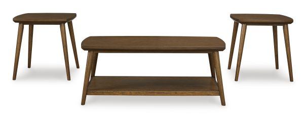 LYNCOTT OCC TABLE SET/3PCE Brown - Image 3