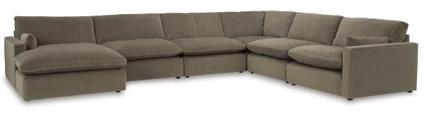 Sophie 6-Piece Corner Lounge Set Cocoa (LAF Chaise) - Image 7