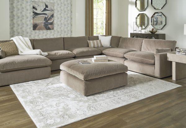 Sophie 6-Piece Corner Lounge Set Cocoa (LAF Chaise) - Image 4