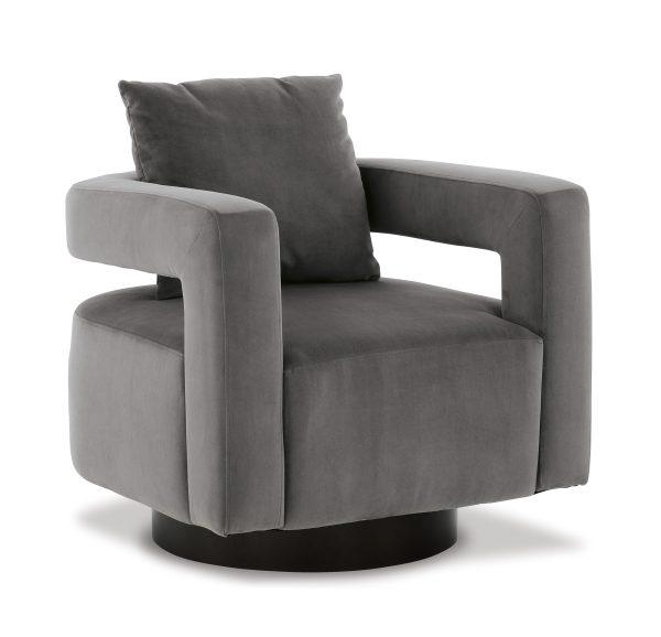 ALCOMA SWIVEL ACCENT CHAIR Otter - Image 6
