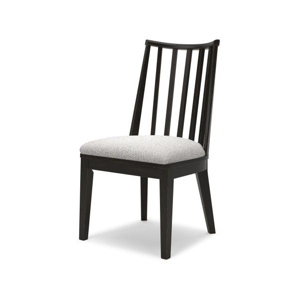 GALLIDEN DINING VERT/SLATS SIDE CHAIR Black - Image 4