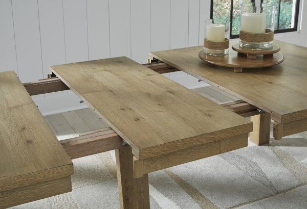 Galliden 11-Piece Expandable Dining Set with Horizontal Slats Side Chair - Image 8