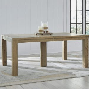 GALLIDEN RECT DINING EXT TABLE L/BROWN