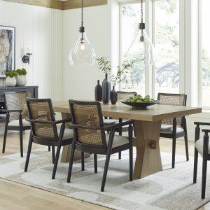Galliden 7-Piece Dining Set with Upholstered Arm Chair
