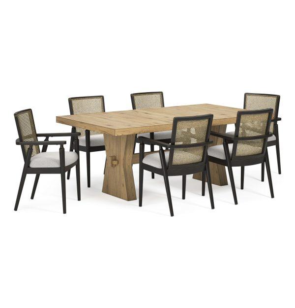 Galliden 7-Piece Dining Set with Upholstered Arm Chair - Image 10