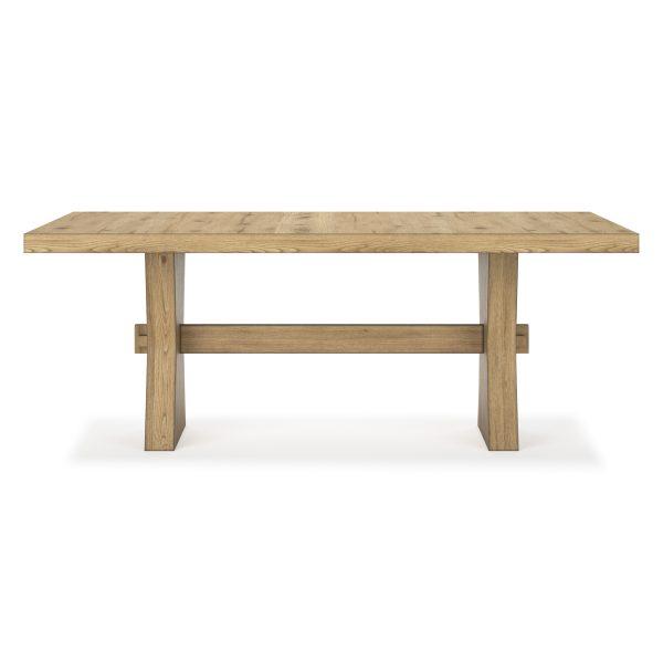 GALLIDEN RECT DINING TABLE L/BROWN - Image 5