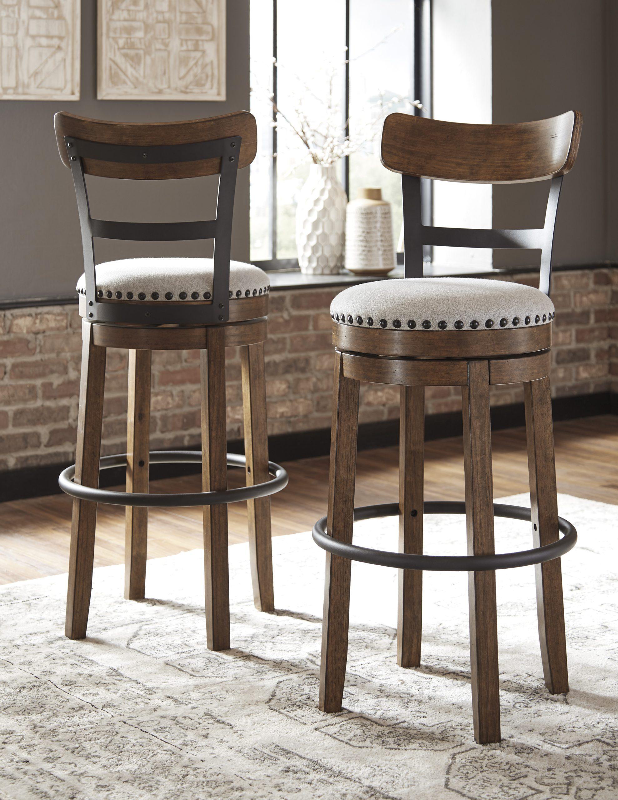 VALEBECK TALL UPH BARSTOOL Brown - Image 4