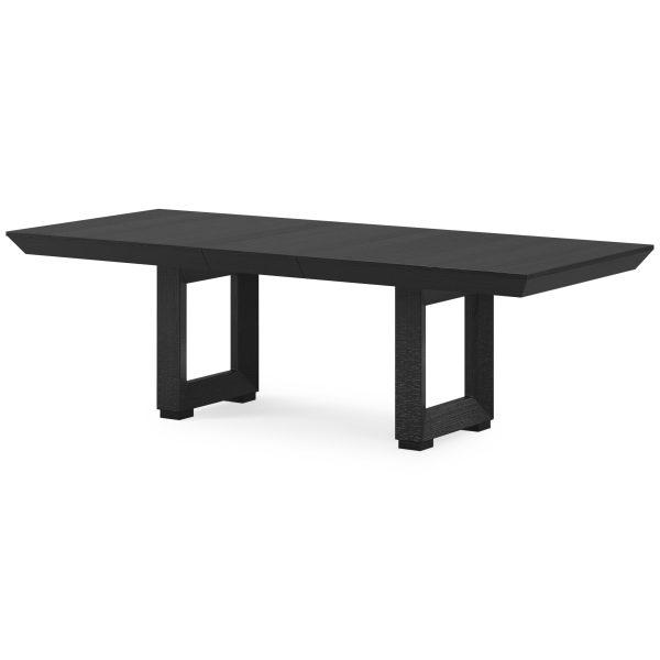 LONDER RECT DINING EXT TABLE Black - Image 9