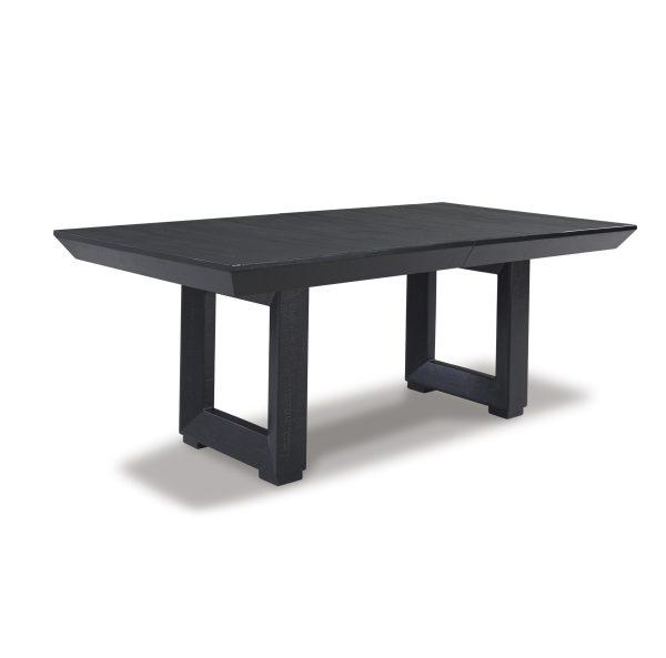 LONDER RECT DINING EXT TABLE Black - Image 2