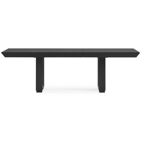 LONDER RECT DINING EXT TABLE Black - Image 8