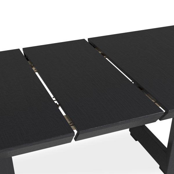 LONDER RECT DINING EXT TABLE Black - Image 3