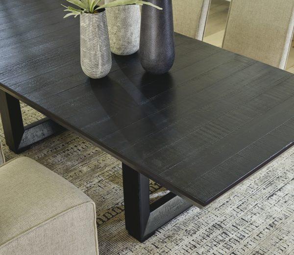 LONDER RECT DINING EXT TABLE Black - Image 4