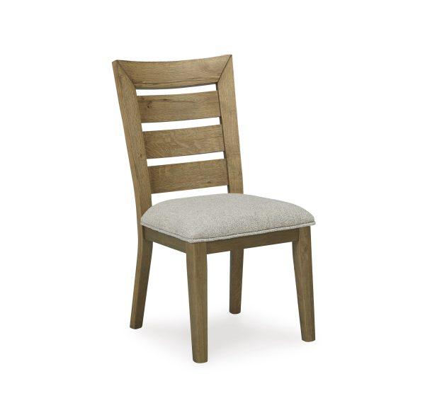 GALLIDEN DINING HORIZ/SLATS SIDE CHAIR L/Brown - Image 2