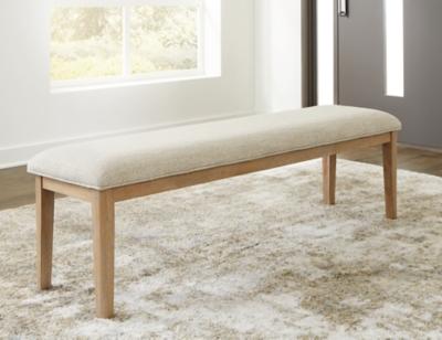 RENCOTT LRG UPH DINING BENCH - Image 2