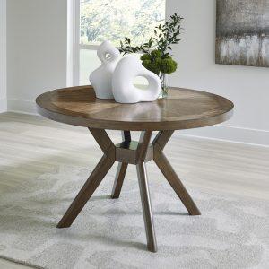 ROANHOWE ROUND DINING TABLE Brown