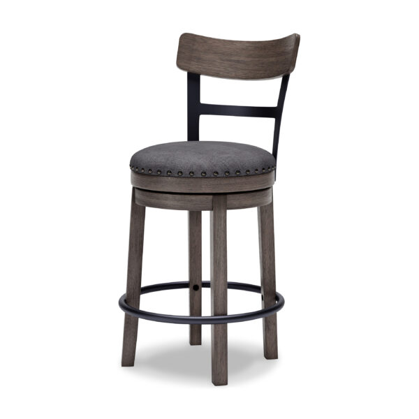 CAITBROOK UPH SWIVEL BARSTOOL - Image 3