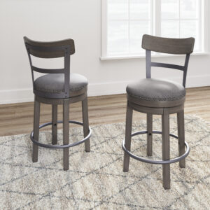 CAITBROOK UPH SWIVEL BARSTOOL