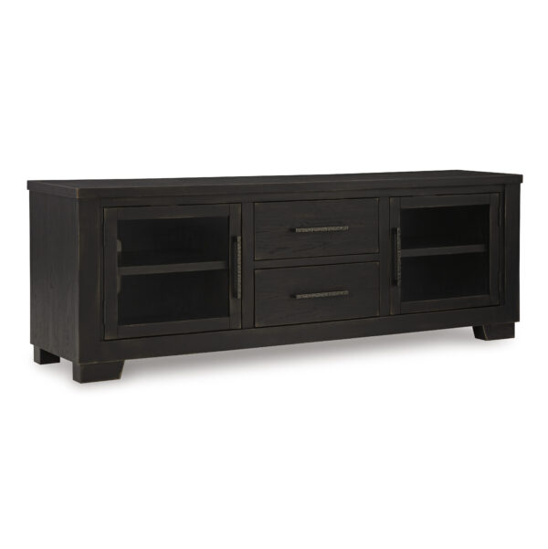 GALLIDEN EXTRA LARGE TV STAND Black - Image 6