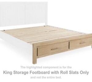YALINTON KING STORAGE FTBD W/ROLL SLATS